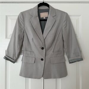 Banana Republic cotton-blend 3/4 sleeve blazer, size 0